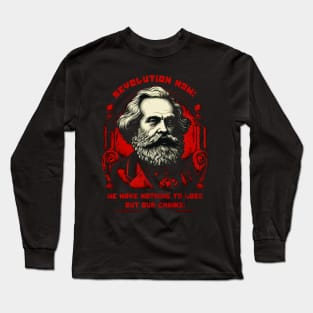 Karl Marx Communist Long Sleeve T-Shirt